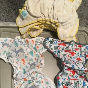 Thirsties diaper covers and fitted diaper lot